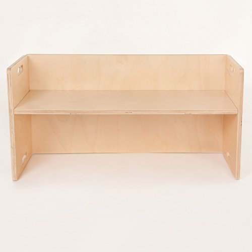 FLIXi Kindermöbel – Kinder Sitzbank für Sitzgruppen aus Holz – mitwachsende Möbel mit Wendehocker – aus Birken-Multiplexholz