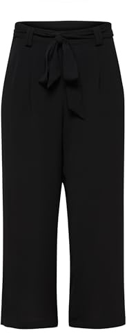 ONLY NOS Onlwinner Palazzo Culotte Pant Noos Wvn, Pantalones Mujer, Negro (Black Black), 40 (Talla del fabricante: 38.0)