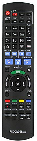 Télécommande de rechange N2QAYB000986 uniquement pour enregistreur Blu ray Panasonic