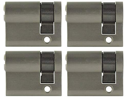 4x Halbzylinder verstellbar 40 mm 30/10 gleichschließend inkl. 20 Schlüssel