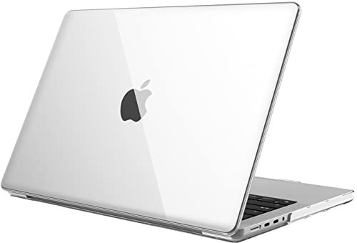 FINTIE Custodia Compatibile con MacBook Pro 14 (2024-2021) M4 M3 M2 M1 Pro/Max - Cover Rigida Protettivo Guscio Case, Transparent