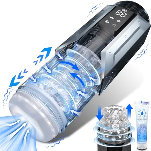 Male Masturbator Male Sex Toys for Men - Adult Toys Automatic Male Masturbator Toy Male Sex Toy with 7 Sucking & Vibrating & Telescopic & Rotating Modes Male Mastuabors Toys Sex Toys4mens UK Vibrator