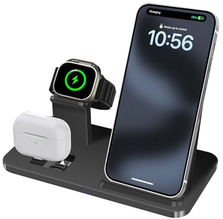 FDGAO 3 in 1 Wireless Charger Charging Station for Apple Multiple Devices