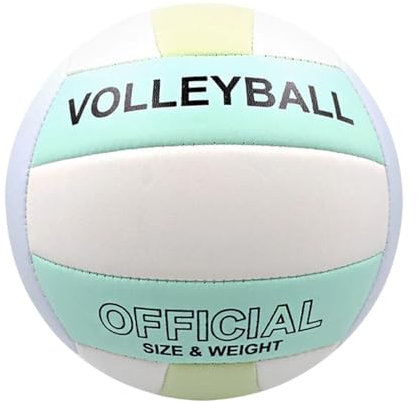 Volleyball, offizielle Größe 5, Superweicher Volleyball, Beachvolleyball,Weiche Oberfläche,Fitnessstudioweicher für Drinnen und Draußen,Strand, langlebige Ausrüstung,Ideal für Outdoor (Farbgebung)