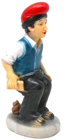 Genérico CAGANER Resina. Presepe nascosto di 14 cm. l'uomo che fa la cacca. figurina cagando. Scena di Natività, Figure, Nascita di Gesù. 3 Re.