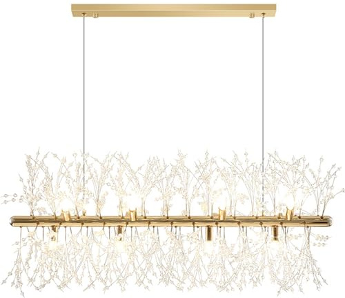 SADRYHFG L 35,5 Lampadari di Cristallo Moderni Fuochi d'artificio 12 luci Sala da Pranzo Apparecchi di Illuminazione Appesi Cromati Sputnik Fuochi d'artificio Plafoniera per Sala da Pranzo