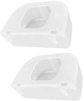 COHEALI 2pcs Hanging Bird Cage Feeder Food Box with Flip Lid Sift-Proof Bird Feeding Bowl for Pigeons Parrots and Small in Cage