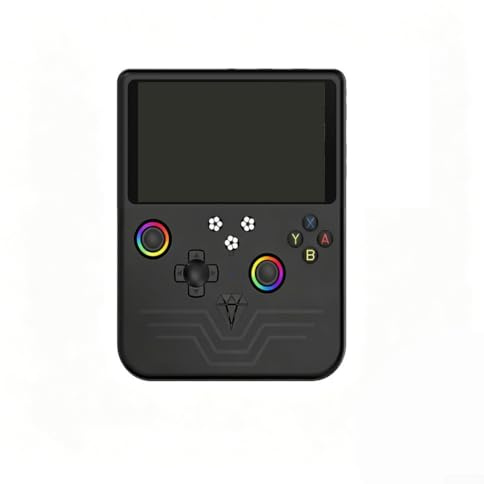 SMZhomeone R60MAX Console per videogiochi portatile retrò con display HD IPS da 5,0 pollici e oltre 20000 giochi integrati, portatile per dispositivi di gioco Linux, per viaggi e pendolarismo (nero)
