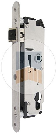 PORTAC Serrure multifonction à encastrer à réglage en façade - Carré (mm) : 7, Profondeur (mm) 65 - Axe à 50