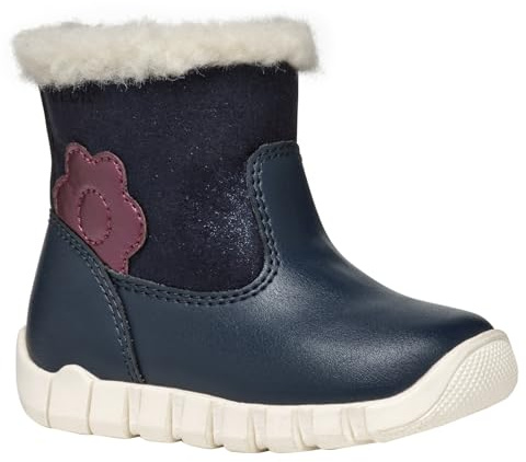 Geox Bébé Fille B Iupidoo Girl, Navy Prune, 22 EU