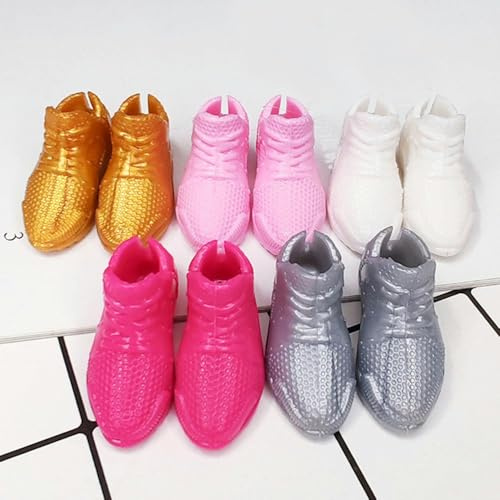 XJHDS 4 Paires de Chaussures et Accessoires de poupée de poupée de 11,5 Pouces Chaussures de Sport de poupée pour poupées de Fille de Mode de poupée de 30 cm - Chaussures de poupée - Baskets de