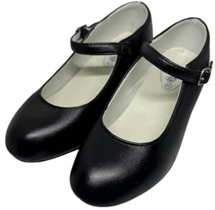 Flamifeel Chaussures Flamenco :Taille du 25 au 36 (Noir, Système Taille Chaussures EU, Adolescent, Femme, Numérique, Mince, 33)
