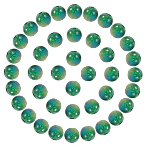 Alipis 50piezas Decoración De Acuarios y Peceras Cuentas De Vidrio Rocas De Cuentas Decoración De De Vidrio