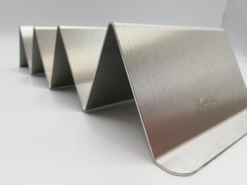Koch #94 Halter/Ständer für Tacos, Hot Dogs, Bratwurst! Profi- Qualität aus rostfreiem V2A Edelstahl MASSIV 700g! Für Catering, Heiße Theke, Bistro, Kantine, Kiosk – Spülmaschinen– und Backofenfest