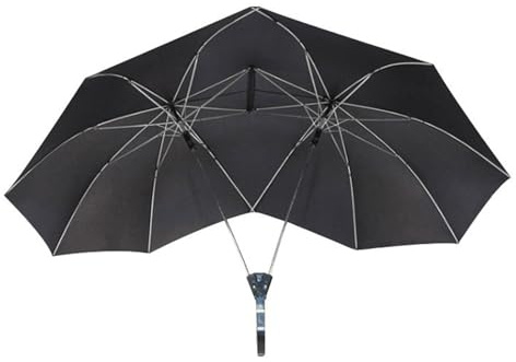 Qsvbeeqj Comfortable Twin Umbrella Couple Umbrella With Easily Operations Canopies For Outdoor Excursions