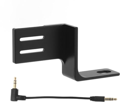 Staffa Microfono Invisibile, Adatto per X5 X4 X3 X2, Lega di Alluminio, Design Stabile e Sicuro, Foro da 1/4 di Pollice, Cavo Sonoro da 3,5 Mm con Cavo Sonoro da 3,5 Mm per
