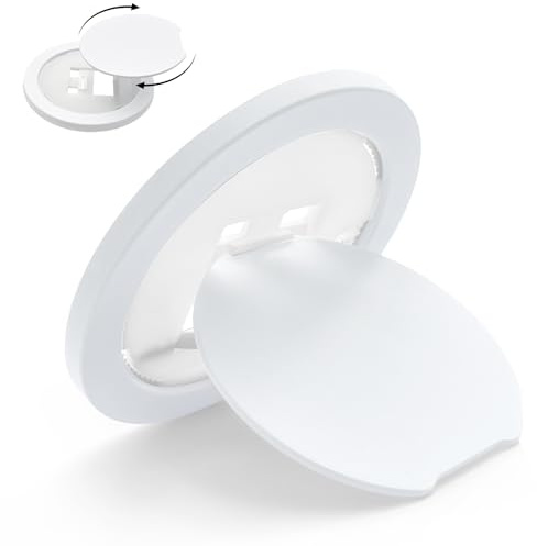 Coco Berming Soporte para Teléfono Móvil Que Se Fija al Dedo, Anillo Ultrafino con Rotación de 360° para el Hogar, Deporte y Otras Ocasiones, Compatible Mayoría de Los Modelos (Blanco)