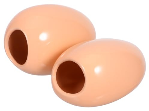BCOATH Nido de Cerámica Refrescante para Hámster Pequeño 2 Piezas, Casa para Mascota Diseño en Forma de Insecto, Cama Cómoda para Roedores, Suministros para Jaulas de Color Aleatorio