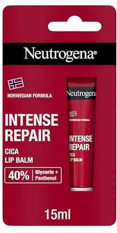 Neutrogena Fórmula Noruega Bálsamo Labial CICA Reparación Intensa, 15 ml