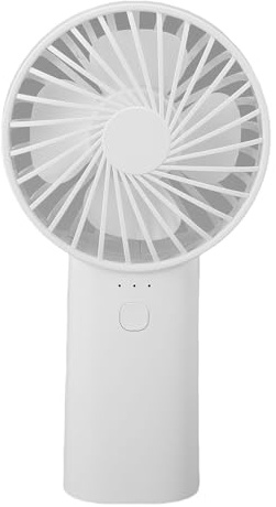 Masyrt Ventilateur manuel sans fil 6000 mAh, 3 vitesses, silencieux, rechargeable, portable à grande vitesse, avec flux d'air puissant, pour le camping, la maison, l'extérieur, idéal pour les voyages