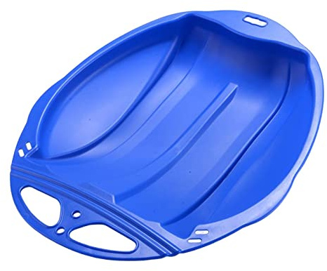 SZLIFE Slittino da Neve per Bambini, Slittino da Esterno, Tavola da Slittino con Corda, Design Leggero, Adatto alle Ragazze, per attività Invernali All'a, Blu