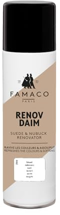 Famaco Neutral Suede Spray – 200ml | Suede & Nubuck Renovator | Suede Protector and Cleaner Spray | Protect and Waterproof Your Shoes | Ultimate Protection and Care Solution