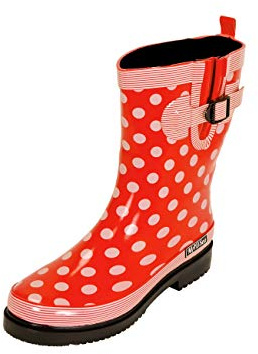 MADSea Bottes en Caoutchouc Femme Ocean - Rouge, Taille:38
