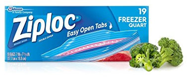 Ziploc Freezer Bags Quart 20 Count boxes