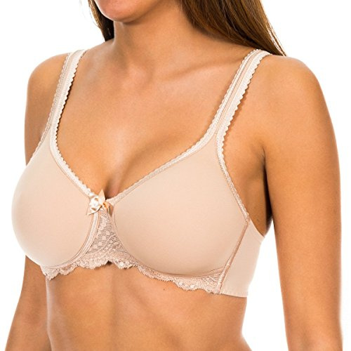 Playtex Soutien-Gorge Spacer avec Armatures Flower Elegance Maintien et Confort x1 Femme, Chair, 90B