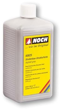 NOCH Road Construction Structure Paint 250ml Asphalt Grey for Model Making Roads Easy to Design with Realistic Asphalt Structure