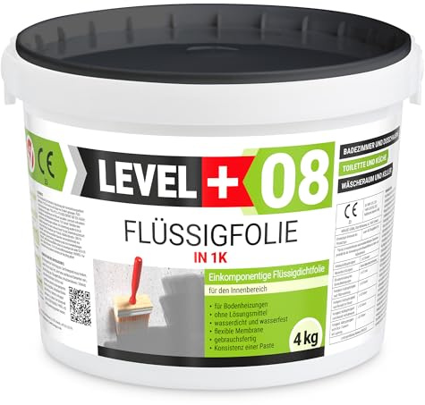 Flytande film, tätningsfolie, 4 kg tätningsfolie, duschelement, tätning, badrum, dusch, kök RM08