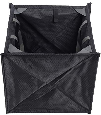 Vbestlife Nylon Schwarz Tragbar Faltbarer Steinbaum Kletterseilkorb Wurfschnur Aufbewahrungsrahmen Tasche Kletterseil Wurfaufbewahrungstasche