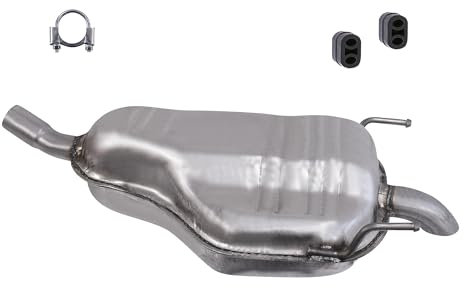 ATEC Germany Auspuff Schalldämpfer Set 1x Endschalldämpfer, mit Montagematerial Kompatibel mit OPEL ZAFIRA/ZAFIRA FAMILY B (A05), ZAFIRA B Kasten/(A05)