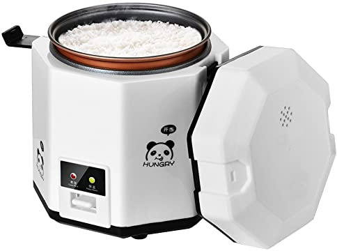 SilteD 1.2 L Mini Rice Cooker Portable Food Steamer With Ceramic Bowl And Advanced Fuzzy Logic 4 Multicooker Features, LED Display