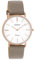 Oozoo Damen Armbanduhr Vintage Series Analog Leder Taupe braun UOC20019 Analoguhr