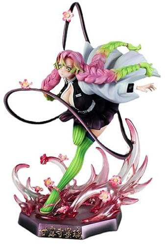 REOZIGN Figurines Kanroji Mitsuri, Statue de Fille à l'échelle 1/8 21 cm/8,3 Pouces, Personnages d'anime, décoration Artisanale, Cadeau, Figurine d'action, Ornement pour Les Fans