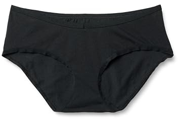 Amazon Essentials Women's Cotton Jersey Maternity Under the Bump Brief, Pack of 6, Black, Large