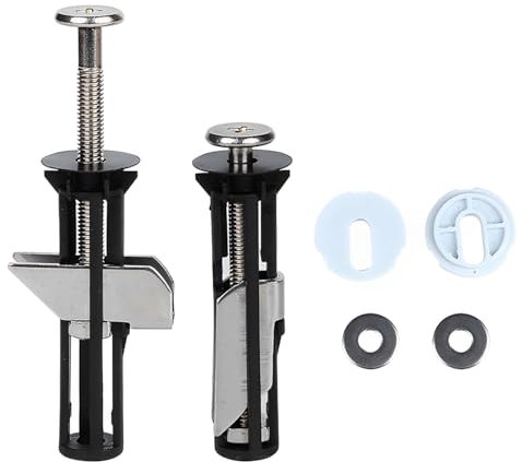 GeekerChip 2 Piezas Tornillos para Asiento de Inodoro,Universal Fijaciones para Asiento de Retrete,Accesorios de Montaje para Tapa de Inodoro en Acero Inoxidable,piezas de reparación, accesorios