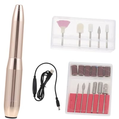 SMASOLO Machine à Polir Les Ongles Électrique Usb Stylo Portable Léger Silencieux Pour Manucure Professionnelle Usage Domestique