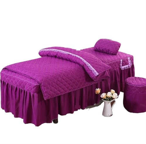 1 st massagefilt örngott för skönhetssalong bord kjol för säng för SPA hudvänlig med hål, Gediaos, 60X180 bedskirt only