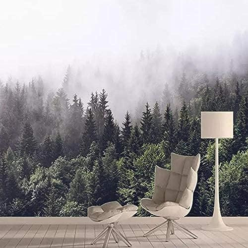 AGlitw Photo Wallpaper 3D Foggy Forest Landscape Murals Living Room TV Sofa Bedroom Abstract Art Wall Paper Papel3 D-250x175cm