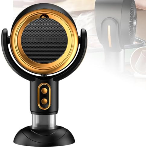 Desktop Cooker Hood, Mini Portable Extractor Range Hood with 2 Gears Mode, 15° Adjustable Strong Suction with Oil Cup, Low Noise, Easy To Clean, for Home Kitchen Fondue Hot Pot BBQ ( Color : Gold )