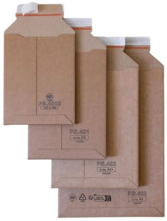 200 x Versandtaschen A5 aus Wellpappe in 200x280x50mm, Versandtaschen aus Karton, Warensendung Karton Umschläge B5, Versandkartons günstig, B5 Wellpapptaschen Paket Umschlag