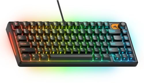 GLORIOUS Gaming Keyboard GMBK 75% - Tasti MX intercambiabili, Cavo USB Rimovibile, IP57 Resistente ad Acqua e Polvere, RGB a 10 Zone, Switch silenziosi, 321x137x41 mm - Layout QWERTY Inglese