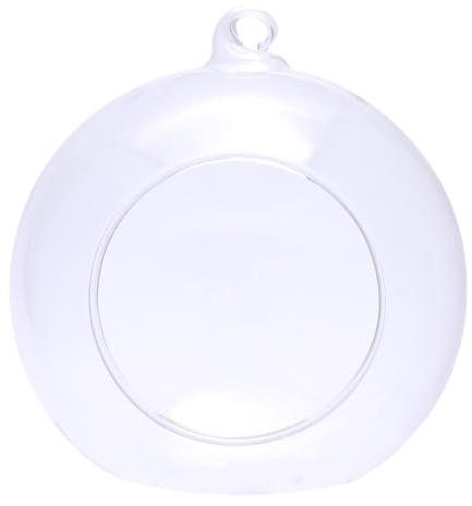 Cabilock Nid Suspendu en Verre Épais Rond pour Petits Animaux, Balançoire D'été Rafraîchissante Large Entrée, Usage Répétable pour Écureuils et Hamsters