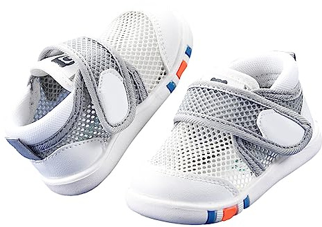 Sandaler baby pojkar 20 – lära-gå-skor baby sommar utomhus promenadskor nät andas sommarskor platta flexibel sula utomhussandaler bekväma nötningsbeständiga små storlekar sommarsandaler