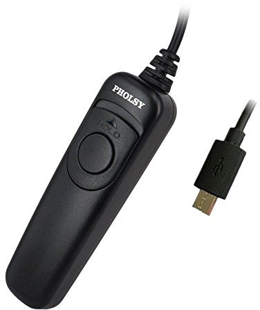 PHOLSY Cable Disparador Remoto RR-90 Cámara Mando a Distancia/Cable Remoto para Fujifilm GFX50S XPro2 X-H1 X-T2 X-T1 X-T10 X-T20 X-T100 X-E2S X-E3 X-M1 X-A20 X-A5 X-A3 X-A2 X-A1 X-A10 X100F X100T