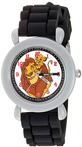 Disney Kids' Plastic Time Teacher Analog Quartz Silicone Strap Watch