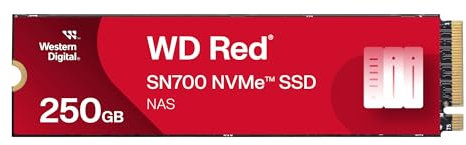 WD Red SN700 250GB NVMe SSD for NAS devices, with robust system responsiveness and exceptional I/O performance