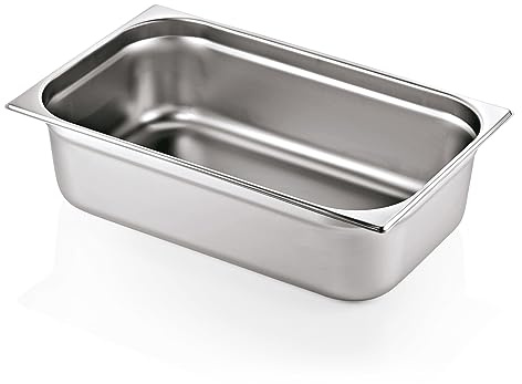 Morleos GN 1/1 150 mm - 21 L Gastronormbehälter aus rostfreiem Edelstahl 530 x 325 mm | stapelbar & rostfreier GN Behälter | Gastronomie-, Event- & Catering Zubehör aus robusten 0,7 mm Stahl